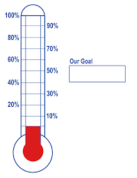 Thermometer Template Fundraising Goal Blank Printable