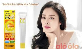 Kết quả hình ảnh cho Trị nám mụn Serum Vitamin C Melano CC Rohto