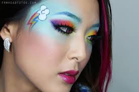 my little ponies rainbow dash makeup