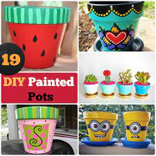 19 diy painted pots how to paint pots