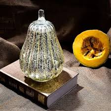 1 Piece Mercury Glass Pumpkin Light
