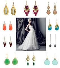 bridal earrings full of color junebug