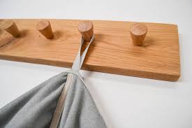 Solid Oak Coat Rack Or Towel Hanger By