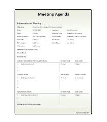 Staff Meeting Agenda Format Template Sample Meeting Format