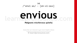 unciation of envious definition