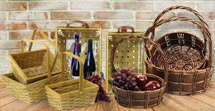 wicker baskets and gift basket