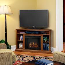 Corner Media Console Electric Fireplace