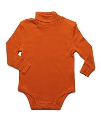 Leveret Orange Turtleneck Bodysuit Infant Toddler