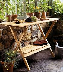 Simple Potting Bench Console Table