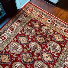handmade afghan turkmen carpet rug
