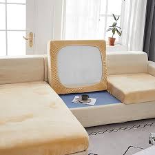 Elasticated Velvet Sofa Seat Cushion