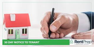 day notice to tenant form for landlords