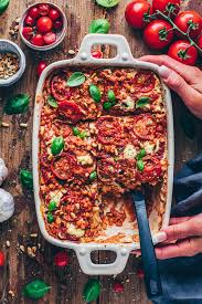 vegan lasagna with lentils and zucchini