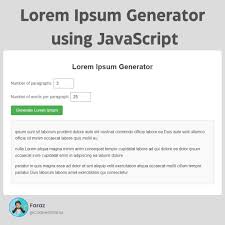 create your own lorem ipsum generator