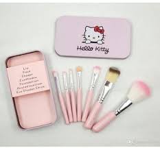 brush set tin case pink