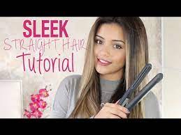 tutorial sleek straight hair tutorial