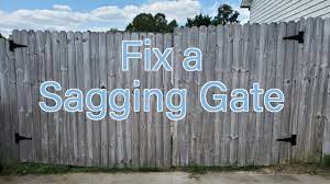 How to Fix a Large Sagging Gate - YouTube