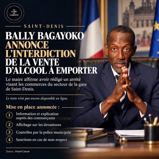 Saint-Denis : Bally Bagayoko veut restreindre la vente d'alcool à emporter autour de la gare. Le maire de Saint-Denis affirme avoir préparé un arrêté visant les commerces du secteur de la gare,