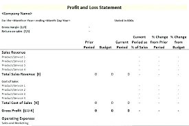 Profit And Loss Statements Free Templates Premium Simple Statement
