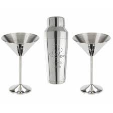 Stainless Steel Cocktail Shaker With 2