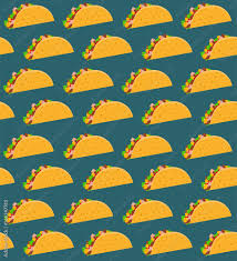 mexican fast food seamless pattern with