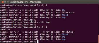 mv command in linux unix with exles