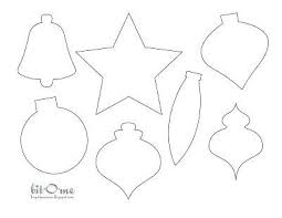 Christmas Tree Template For Felt Decorations Festival Collections