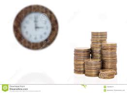 Business Growth Chart From Coins Stock Image Image Of
