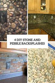 4 diy stone and pebble kitchen