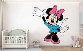 Minnie Mouse Wall Decal Cartoon Wall