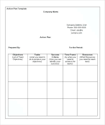 Download Action Plan Template Customer Action Plan Template