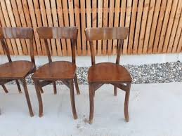 bistro chairs 1950s set of 6 for