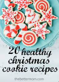 We've lightened up traditional holiday desserts, such as cheesecake, fruitcake, christmas cookies and pies, so you can join enjoy dessert this holiday. 20 Healthy Christmas Cookie Recipes The Better Mom