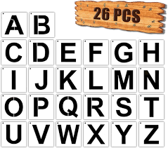 26pcs Letter Stencils For Painting On