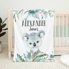 Koala Baby Blanket Personalized Baby