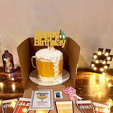 Fruit basket cake design for birthday: Amazon Com Cheers Happy Birthday Cake Topper Celebrate Scene Drink Beers Corona Theme Picks For Adults Man Women Night Club Event Party Cake Decorations Supplies Toys Games