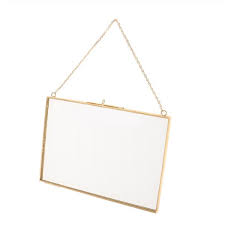Double Sided Glass Hanging Photo Frame