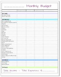 Personal Monthly Expense Sheet Template Monthly Expense