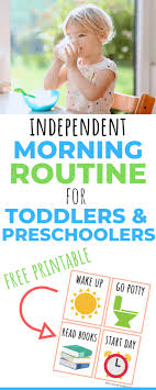 3 Year Old Morning Routine Makeover With Free Printable