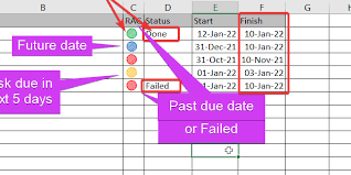 free excel project task status tracker