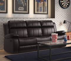 chris leatherette 3 seater recliner