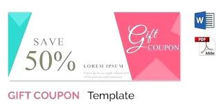 Blank Coupon Template Free Gift Birthday Download Some Of These