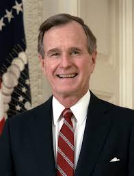 George walker bush (born july 6, 1946) was the 43rd president of the united states of america. George H W Bush Wikipedia