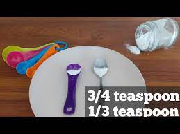 3 4 teaspoon of baking soda 1 3