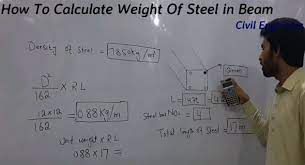how to calculate steel weight in beam