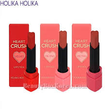 Holika Holika Heart Crush Lipstick 1 8g 3ea Velvet Melting Power Matte Available Now At Beauty Box Korea
