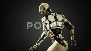 Sexy robot android woman cyborg | Stock Video | Pond5