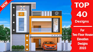 two floor house front elevation designs