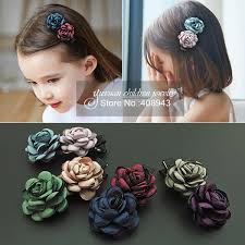 Hairclip measuring approximately 1.25 in diameter. Fashion Korea Children Hair Accessories Double Silk Flower Hair Clips Girl Baby Barrettes Bridal Party Hairpin Free Shipping Q66 Accessories M4 Accessories Partyaccessories Belt Aliexpress