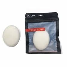white kaya make up remover sponge for